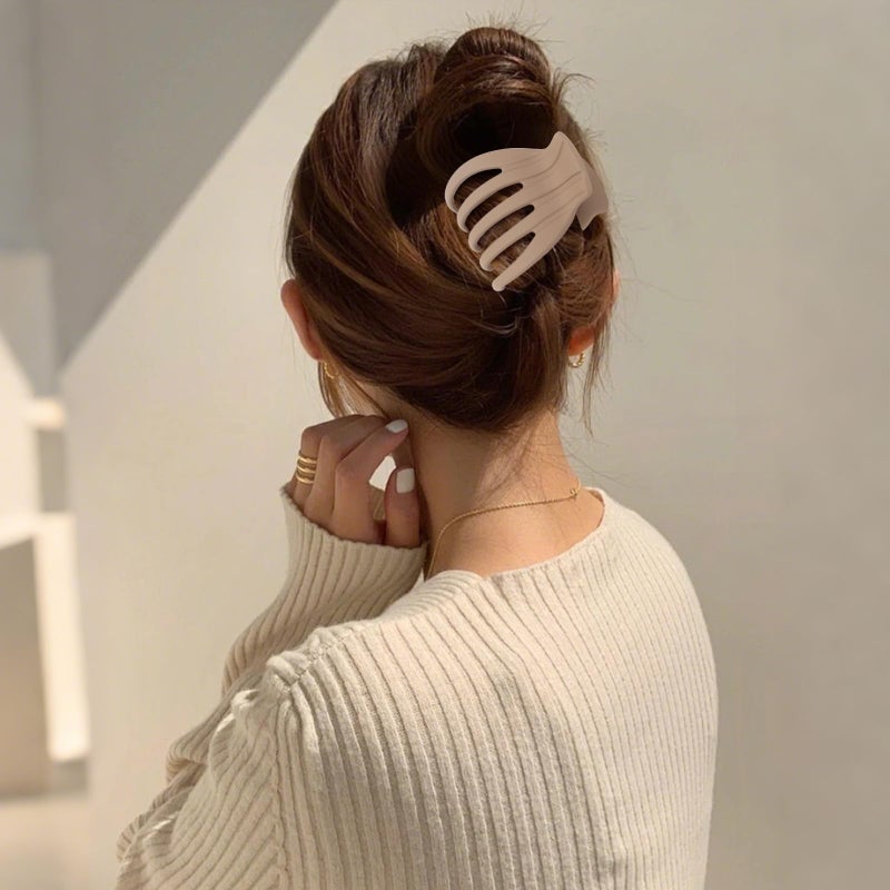 Amariver 4Pcs Flat Hair Clips for Women French Claw Alligator Concord Flat Hair Clips Fashion Accessories for Women Girls - Image 3
